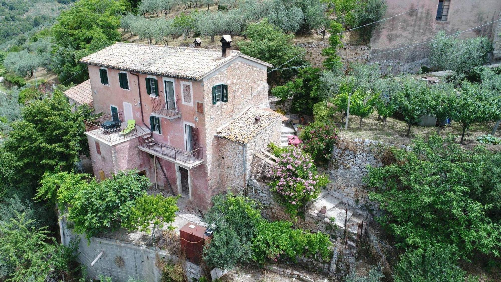 Villa rurale nei pressi Castello Campello sul Clitunno Esterno foto